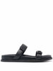 EMPORIO ARMANI EXCLUSIVE Emporio Armani double-strap leather sandals