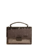 Golden Goose Venezia Bag in anthracite grey laminated leather with black details