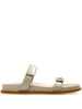 EMPORIO ARMANI EXCLUSIVE Emporio Armani Leather Slide Sandals