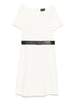 Emporio Armani Ottoman-jersey belted dress