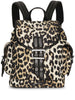 Ganni Leopard Small Nylon Bucky Backpack