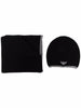 Emporio Armani ribbed knit embroidered logo scarf & beanie set