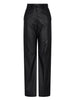 Emporio Armani Palazzo trousers in lambskin glovery