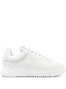EMPORIO ARMANI EXCLUSIVE Padded-tongue leather sneakers
