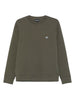 Emporio Armani Double-jersey sweatshirt with micro logo patch