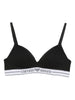 Emporio Armani ASV organic-cotton, padded triangle bra with logo underband