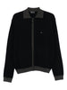 Emporio Armani Ribbed-trimmed zip-up cardigan