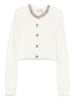 Self-Portrait Buttons-embellished cardigan