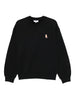 Maison Kitsuné Fox-embroidered cotton sweatshirt