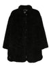 Emporio Armani Oversized coat in bouclé faux fur
