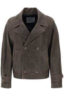  Mvp wardrobe solferino jacket in vintage-effect leather