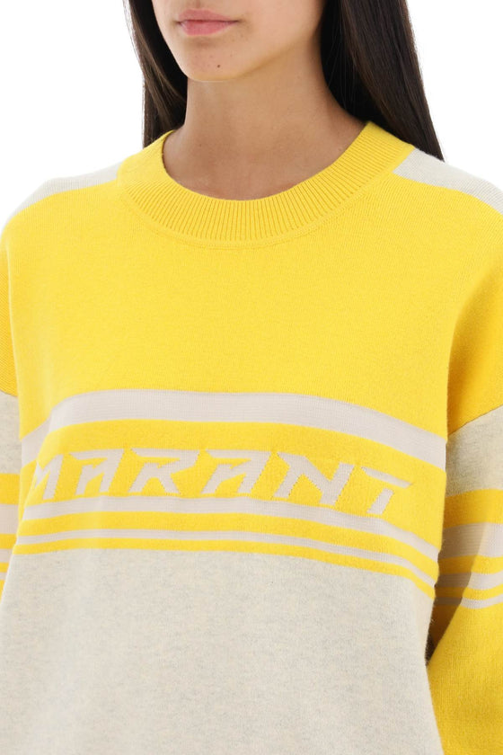 Isabel marant etoile 'callie' jacquard logo sweater