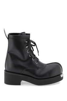  Mm6 maison margiela leather lace-up ankle boots