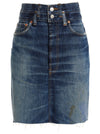Re/Done Double Waisted Pencil Re Done X Levis Skirt