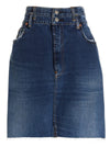 Re/Done Double Waisted Pencil Re Done X Levis Skirt