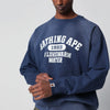 BAPE Faded navy blue sweatshirt with logo print