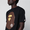 BAPE Black T-shirt with logo print