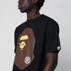 BAPE Black T-shirt with logo print