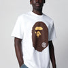 BAPE White T-shirt with logo print