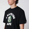 BAPE White T-shirt with logo print