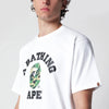 BAPE White T-shirt with logo print