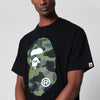 BAPE Black T-shirt with camouflage print