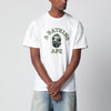 BAPE White T-shirt with logo print