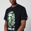 BAPE Black T-shirt with camouflage print
