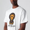 BAPE White T-shirt with Baby Milo print