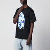 BAPE Black T-shirt with blue/light blue camouflage print