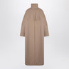 Dries Van Noten Oversized coat in camel-coloured cotton