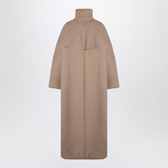 Dries Van Noten Oversized coat in camel-coloured cotton