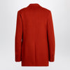 Dries Van Noten Red single-breasted jacket in wool
