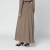 Alberta Ferretti Long beige viscose skirt
