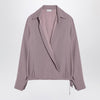 Dries Van Noten Pink viscose blend drawstring shirt