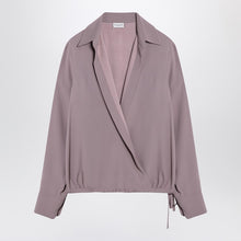  Dries Van Noten Pink viscose blend drawstring shirt