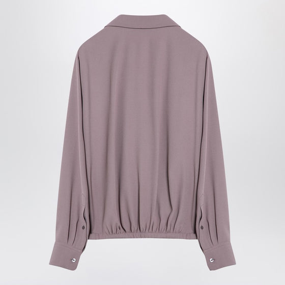 Dries Van Noten Pink viscose blend drawstring shirt