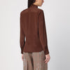 Dries Van Noten Brown silk blend shirt