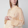 Alberta Ferretti Semi-sheer beige shirt