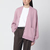 extreme cashmere Oversized N°24 Tokio pink cardigan