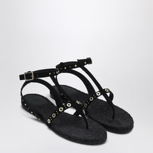  Castañer Low-heeled black Pati with studs