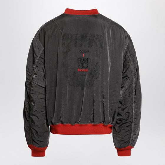 Enfants Riches Déprimés Erotica grey/red nylon bomber