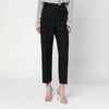 Alberta Ferretti Black wool-blend trousers