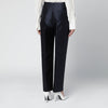 Alberta Ferretti Blue silk-blend satin trousers