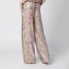 Alberta Ferretti Sequin trousers with floral pattern