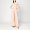 Alberta Ferretti Light pink dress in silk georgette