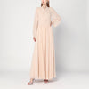 Alberta Ferretti Light pink dress in silk georgette