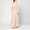 Alberta Ferretti Light pink dress in silk georgette