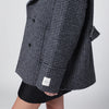 Calvin Klein Grey double-breasted houndstooth coat