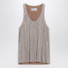 Giuseppe di Morabito Tank top with silver rhinestones